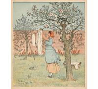 SERENDIPITP Quadri da Parete Quadri Stampe Dipinto su Tela Classico la cameriera era in giardino dal famoso artista per la Decorazione Della Parete 60x90cm