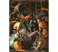 SERENDIPITP Quadri da Parete Quadri Stampe Dipinto su Tela Classico la Deposizione dalla Croce di Battista Rosso Fiorentino per la Decorazione Della Parete 60x90cm