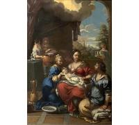 SERENDIPITP Quadri da Parete Quadri Stampe Dipinto su Tela Classico la Nascita della Vergine di Pietro Da Cortona per la Decorazione Della Parete 60x90cm