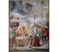 SERENDIPITP Quadri da Parete Quadri Stampe Dipinto su Tela Classico la Raccolta della Manna Israeliti nel Deserto di Bernardino Luini per la Decorazione Della Parete 60x90cm