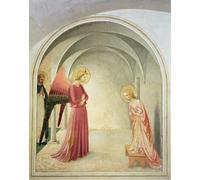 SERENDIPITP Quadri da Parete Quadri Stampe Dipinto su Tela Classico l'Annunciazione del Beato Angelico per la Decorazione Della Parete 60x90cm