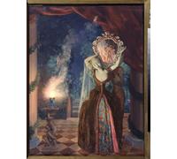 SERENDIPITP Quadri da Parete Quadri Stampe Dipinto su Tela Classico Magie di Konstantin Andreevic Somov per la Decorazione Della Parete 60x90cm