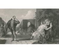 SERENDIPITP Quadri da Parete Quadri Stampe Dipinto su Tela Classico Malvolio La dodicesima notte di Daniel Maclise per la Decorazione Della Parete 60x90cm