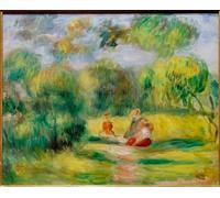 SERENDIPITP Quadri da Parete Quadri Stampe Dipinto su Tela Classico Personnages Dans Un Paysage di Pierre Auguste Renoir per la Decorazione Della Parete 60x90cm