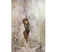SERENDIPITP Quadri da Parete Quadri Stampe Dipinto su Tela Classico Puck Personaggio della commedia per il sogno di una notte d'estate di Arthur Rackham per la Decorazione Della Parete 60x90cm