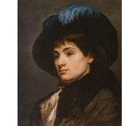 SERENDIPITP Quadri da Parete Quadri Stampe Dipinto su Tela Classico Ritratto di donna di Maria Konstantinowna Bashkirtseff per la Decorazione Della Parete 60x90cm