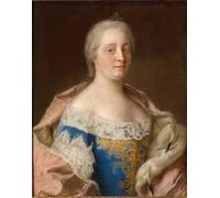 SERENDIPITP Quadri da Parete Quadri Stampe Dipinto su Tela Classico Ritratto imperatrice Maria Teresa d'Austria di Jean Étienne Liotard per la Decorazione Della Parete 60x90cm