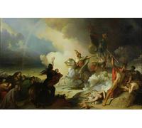 SERENDIPITP Quadri da Parete Quadri Stampe Dipinto su Tela Classico Saladino I a Gerusalemme di Evariste per la Decorazione Della Parete 60x90cm