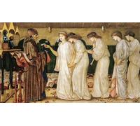 SERENDIPITP Quadri da Parete Quadri Stampe Dipinto su Tela Classico San Giorgio e il drago La principessa Sabra tira a sorte di Edward Burne jones per la Decorazione Della Parete 60x90cm