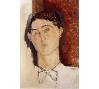 SERENDIPITP Quadri da Parete Quadri Stampe Dipinto su Tela Classico Testa di giovane di Amedeo Modigliani per la Decorazione Della Parete 60x90cm
