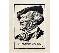 SERENDIPITP Quadri da Parete Quadri Stampe Dipinto su Tela Classico un Richard Wagner di Felix Édouard Vallotton per la Decorazione Della Parete 60x90cm