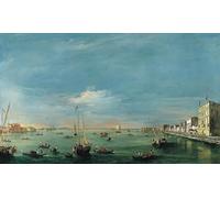 SERENDIPITP Quadri da Parete Quadri Stampe Dipinto su Tela Classico Veduta del Canale della Giudecca e delle Zattere di Francesco Guardi per la Decorazione Della Parete 60x90cm
