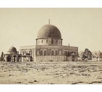 SERENDIPITP Quadri da Parete Quadri Stampe Dipinto su Tela Classico Veduta della Cupola della Roccia nella Gerusalemme di Omar di Félix Bonfils per la Decorazione Della Parete 60x90cm