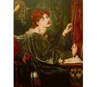 SERENDIPITP Quadri da Parete Quadri Stampe Dipinto su Tela Classico Veronica Veronese di Dante Gabriel Charles Rossetti per la Decorazione Della Parete 60x90cm