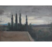 SERENDIPITP Quadri da Parete Quadri Stampe Dipinto su Tela Classico Vue De La Ferme di Jean Jacques Henner per la Decorazione Della Parete 60x90cm
