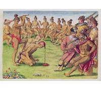 SERENDIPITP Quadri Stampe Stampe da Parete Per Quadri Quadro su Tela Come veniva trattata una sentinella per negligenza di Jacques Le Moyne per Decorazioni per la Casa 60x90cm