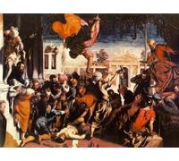SERENDIPITP Quadri Stampe Stampe da Parete Per Quadri Quadro su Tela il Miracolo di San Marco che libera lo schiavo di Jacopo Robusti Tintoretto per Decorazioni per la Casa 60x90cm