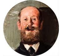 SERENDIPITP Quadri Stampe Stampe da Parete Per Quadri Quadro su Tela Impiegato Brøndum di Christian Krohg per Decorazioni per la Casa 60x90cm