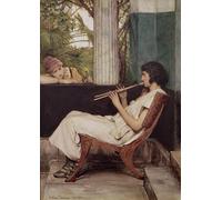 SERENDIPITP Quadri Stampe Stampe da Parete Per Quadri Quadro su Tela La musica ha fascino di Lawrence Alma Tadema per Decorazioni per la Casa 60x90cm
