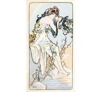 SERENDIPITP Quadri Stampe Stampe da Parete Per Quadri Quadro su Tela la vittima di Alphonse Mucha per Decorazioni per la Casa 60x90cm