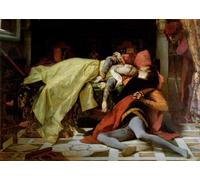 SERENDIPITP Quadri Stampe Stampe da Parete Per Quadri Quadro su Tela Morte di Francesca Da Rimini e Paolo Malatesta di Cabanel per Decorazioni per la Casa 60x90cm