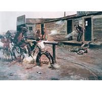 SERENDIPITP Quadri Stampe Stampe da Parete Per Quadri Quadro su Tela Morte di un giocatore d'azzardo di Charles Russell per Decorazioni per la Casa 60x90cm