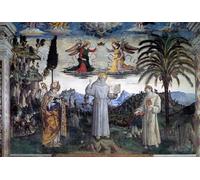 SERENDIPITP Quadri Stampe Stampe da Parete Per Quadri Quadro su Tela Particolare del Santo tra San Ludovico d'Angiò di Bernardino Di Betto Pinturicchio per Decorazioni per la Casa 60x90cm