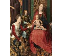 SERENDIPITP Quadri Stampe Stampe da Parete Per Quadri Quadro su Tela Particolare della centrale dei Santi Battista e Evangelista di Hans Memling per Decorazioni per la Casa 60x90cm