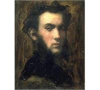 SERENDIPITP Quadri Stampe Stampe da Parete Per Quadri Quadro su Tela Presunto ritratto dell'avvocato Henry Didier di Jean baptiste Carpeaux per Decorazioni per la Casa 60x90cm