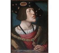 SERENDIPITP Quadri Stampe Stampe da Parete Per Quadri Quadro su Tela Ritratto di Carlo V Sacro Romano Imperatore di Bernard Van Orley per Decorazioni per la Casa 60x90cm