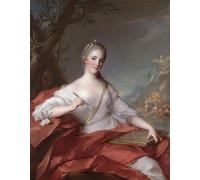 SERENDIPITP Quadri Stampe Stampe da Parete Per Quadri Quadro su Tela Ritratto di Marie Genevieve Boudrey rappresentata come musa da Jean-marc Nattier per Decorazioni per la Casa 60x90cm