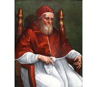 SERENDIPITP Quadri Stampe Stampe da Parete Per Quadri Quadro su Tela Ritratto di papa Giulio II Raffaello Sanzio Raffaello per Decorazioni per la Casa 60x90cm