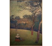 SERENDIPITP Quadri Stampe Stampe da Parete Per Quadri Quadro su Tela Sitzende Bretonin di Emile Bernard per Decorazioni per la Casa 60x90cm