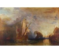 SERENDIPITP Quadri Stampe Stampe da Parete Per Quadri Quadro su Tela Ulisse Deride Polifemo Di Mallord William Turner per Decorazioni per la Casa 60x90cm