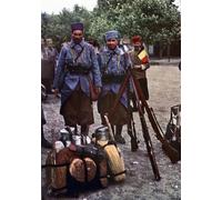 SERENDIPITP Quadri su Tela Fucilieri dall'Algeria in un accampamento durante la battaglia della Marna a est di Parigi di Jules Gervais per L'arredamento Della Camera da Letto 60x90cm