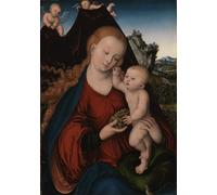 SERENDIPITP Quadri su Tela Ritratto di Govannis Federico il Magnanimo Elettore di Ernestine di Sassonia di Lucas Cranach il Vecchio per L'arredamento Della Camera da Letto 60x90cm