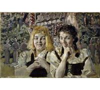 SERENDIPITP Quadri su Tela Stampa su Tela da Parete Hansel et Gretel Peinture De Mikhail Alexandrovich Vrubel di Mikhail Aleksandrovich Vrubel per L'arredamento Della Camera da Letto 60x90cm