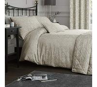 Serene Alexa Copripiumino Jacquard, Lino, Duvet Cover Set-Super-King