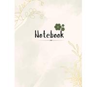 Serene Botanical Notebook - Find Your Calm, minimalist notebook journal, 8.5 x 11