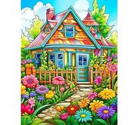 Serene coloring with pretty homes and garden paths.: 500 Intricate House and Garden Scenes for Relaxation, Mindfulness, and Creative Expression.