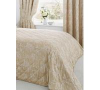 Serene Copriletto trapuntato jacquard floreale Serene Jasmine one Oro