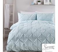 Serene Lara - Set copripiumino per letto king size, motivo a rombe, colore: Uovo d'anatra