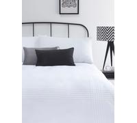 Serene Serene Amalfi Set copripiumino e federa Pin Tuck Bianco
