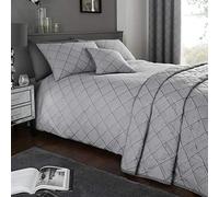 Serene Wilmslow, Graphite, Duvet Cover Set: Super-King