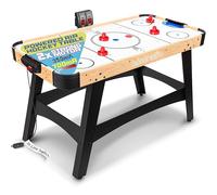 SereneLife 58" Air Hockey Game Table with 2x Stronger Motor, Digital LED Scoreboard, Puck Dispenser & Complete Accessories