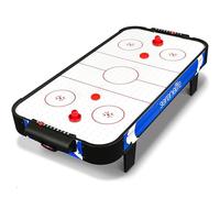 SereneLife Air Hockey Gioco da Tavolo 102 cm con Motore 220 V Potenziato, Segnapunti Integrato e Dispenser, Accessori Inclusi