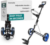 SereneLife Carrello da Golf - Leggero e Pieghevole