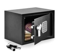 SereneLife Cassaforte, Cassaforte Piccola Elettronica, Cassetta di Sicurezza 35x25x25 cm, Tastiera Digitale, 2 Chiavi, Denaro e Gioielli, per Casa e Ufficio, Montabile a Muro, Pavimento