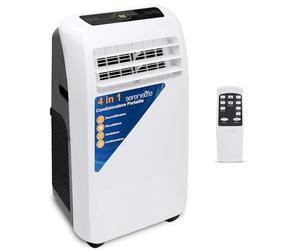 SereneLife Condizionatore Portatile 3-in-1 con Deumidificatore, Ventilatore, Riscaldamento, Climatizzatore Portatile con Telecomando, Kit Finestra, 12,000 BTU