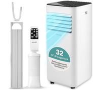 SereneLife Condizionatore Portatile 7000 BTU, Climatizzatore Portatile con Raffreddamento, Deumidificatore e Ventilatore, Pinguino Condizionatore, 28 m², Timer 24h, 54 dB, Casa, Ufficio e Scuola